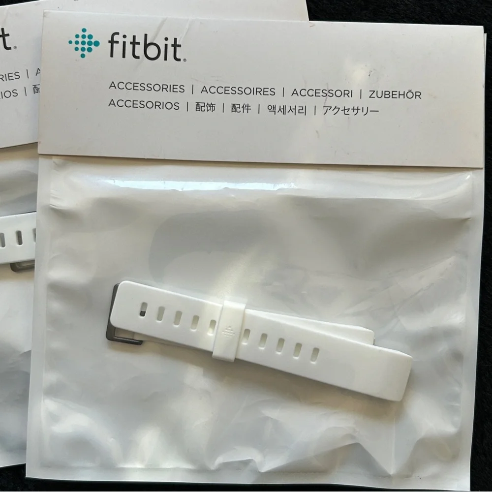 New Fitbit Inspire Classic White Wristband SET of 2-SIZES‎ -